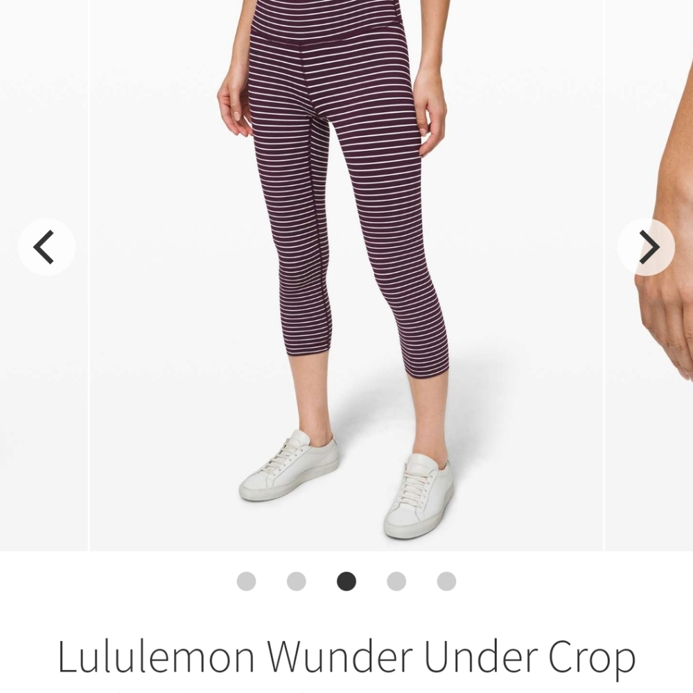 Lululemon Wunder Under Crop, size 6